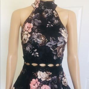 Papaya Black Flora Shirt